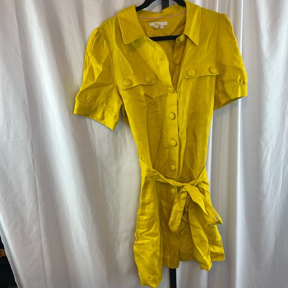 Boden | Dresses | Boden Carrie Linen Shirt Dress Daffodil Yellow Size 2 |  Poshmark